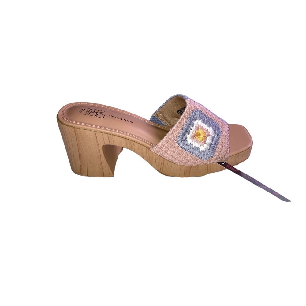 Crochet Bohemian Mid-Heel Sandals - Picture 10 of 12